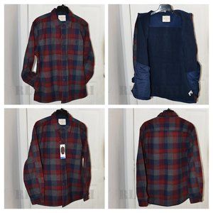 Size S_XL  Weatherproof Vintage Men’s Fleece‎ Shirt Red Jacket